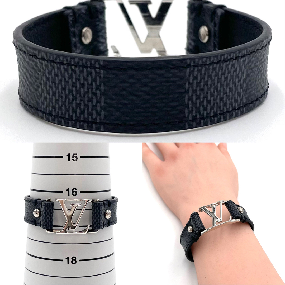 LOUIS VUITTON M8001E Brasserie Slim Hockenheim Bracelet Damier