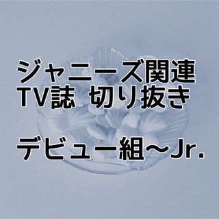 ジャニーズジュニア(ジャニーズJr.)のTV誌 切り抜き(アイドルグッズ)