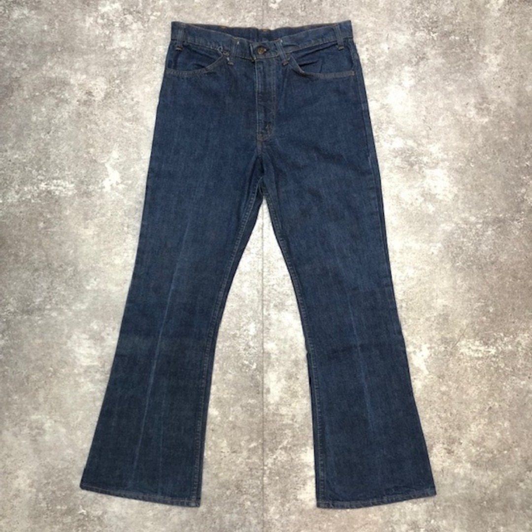 70's Levi's 646-0217 ベルボトムジーンズ 濃紺 オレンジタブ