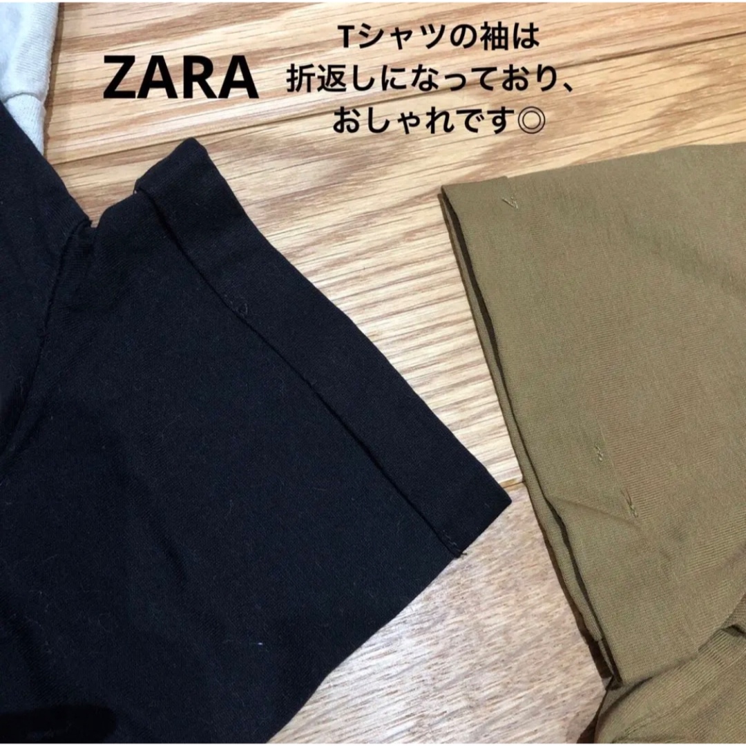 ZARA(ザラ)のZARA＆championのTシャツ３枚セット レディースのトップス(Tシャツ(半袖/袖なし))の商品写真