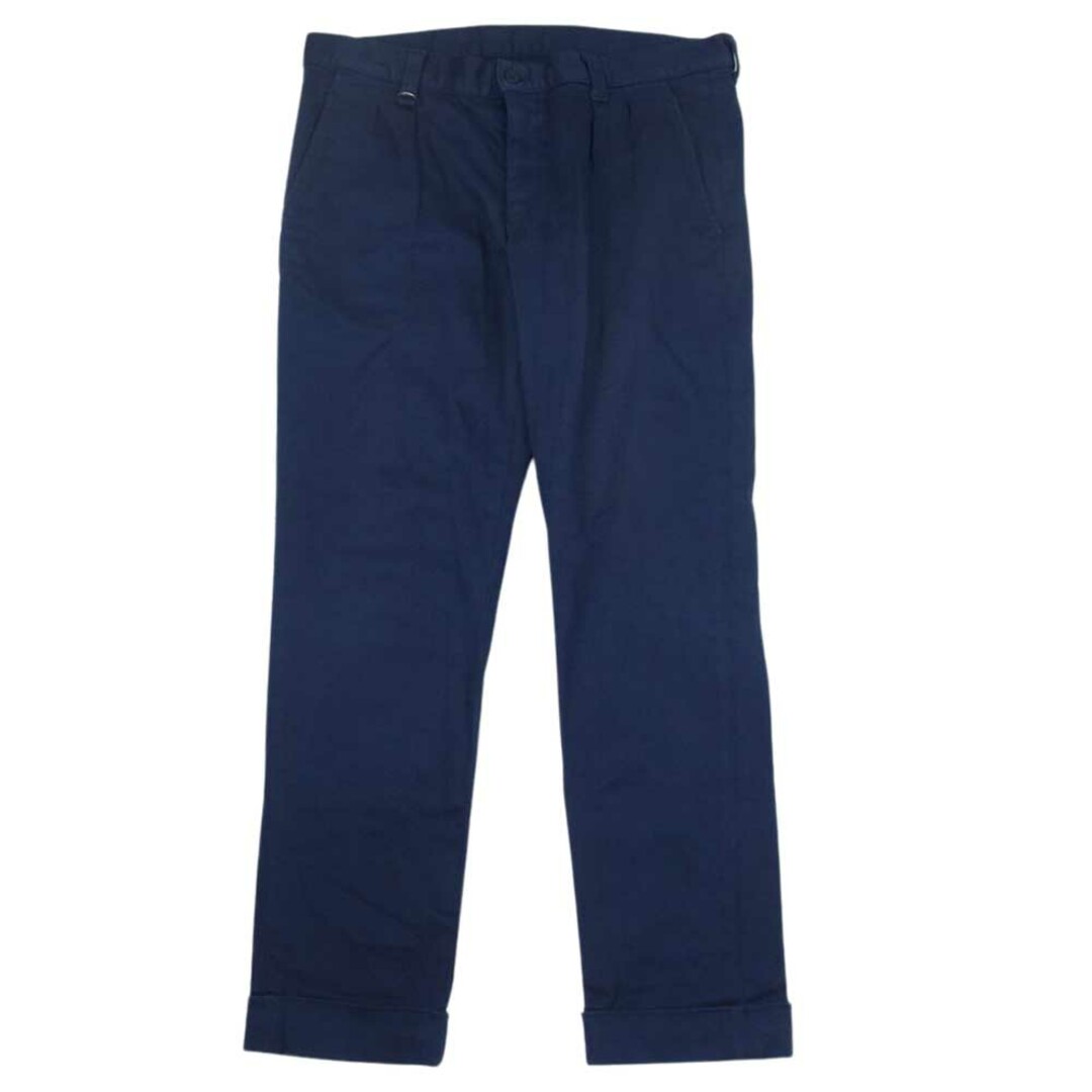 SOPHNET.(ソフネット)のSOPHNET. ソフネット SOPH-140094 2TUCK ANKLE CUT PANT 2タック アンクル カット パンツ ネイビー系 L【中古】 メンズのパンツ(その他)の商品写真