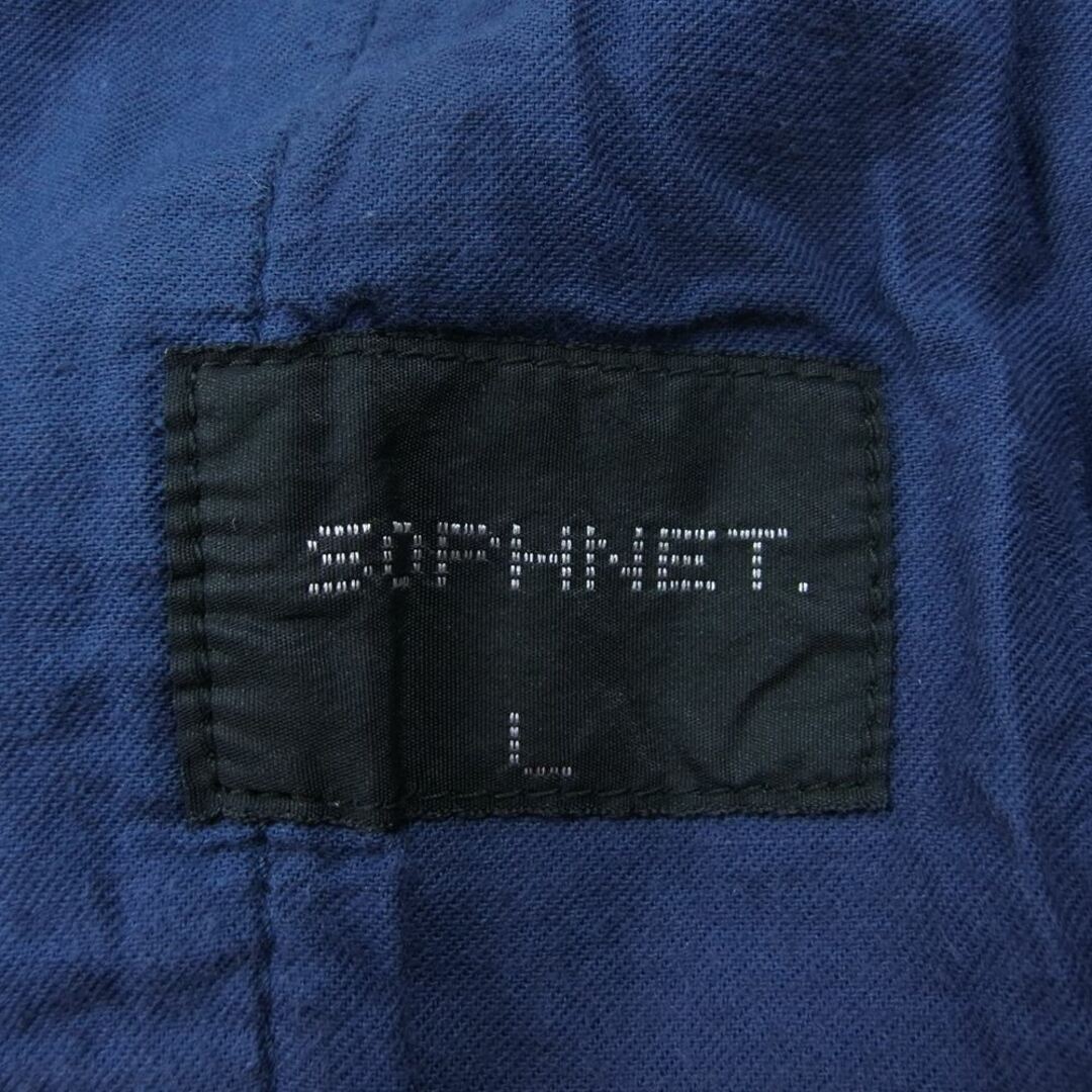 SOPHNET.(ソフネット)のSOPHNET. ソフネット SOPH-140094 2TUCK ANKLE CUT PANT 2タック アンクル カット パンツ ネイビー系 L【中古】 メンズのパンツ(その他)の商品写真