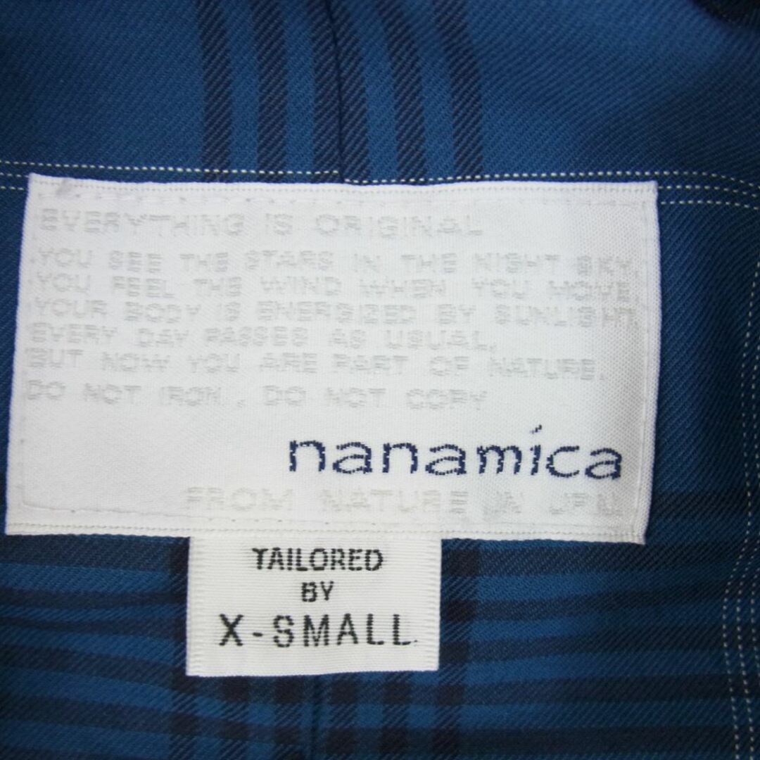 nanamica(ナナミカ)のnanamica ナナミカ SUBS215 GORE-TEX ゴアテックス SOUTIEN COLLAR COAT ステンカラー コート ネイビー系 XS【中古】 メンズのジャケット/アウター(ステンカラーコート)の商品写真
