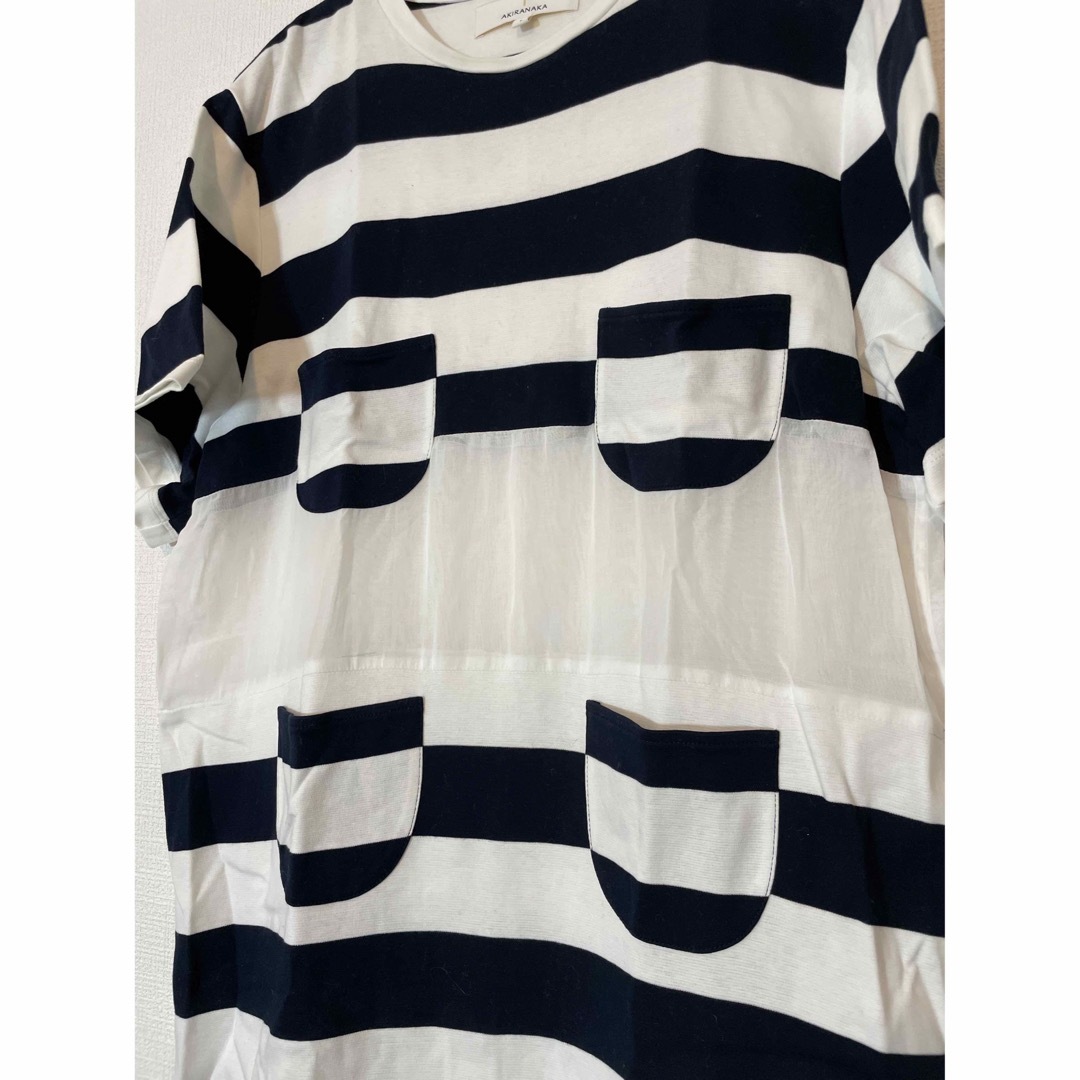 AKIRANAKA(アキラナカ)のAKIRANAKA アキラナカ rut stripe tee dress レディースのワンピース(ロングワンピース/マキシワンピース)の商品写真