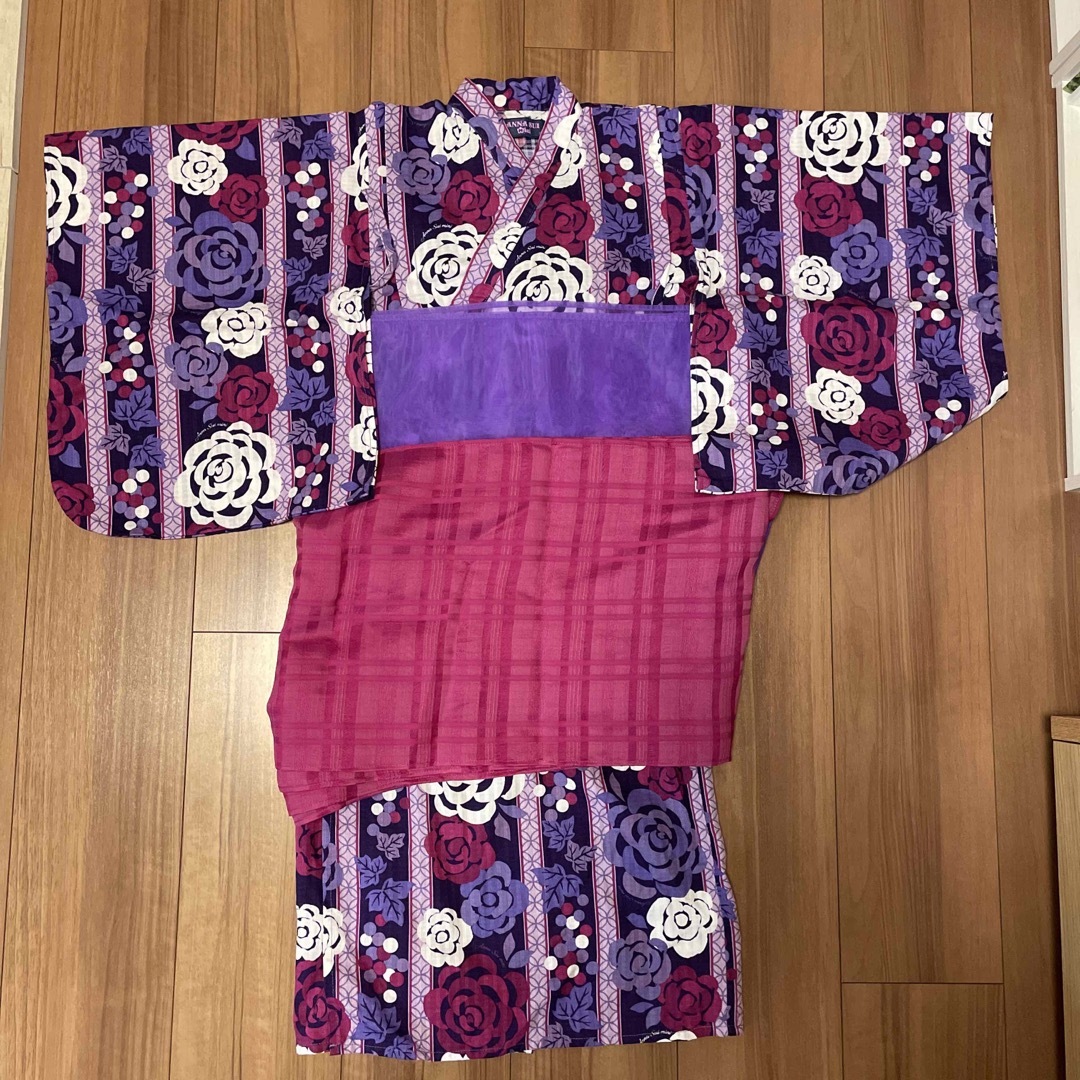 ANNA SUI mini(アナスイミニ)のアナスイミニ　浴衣 キッズ/ベビー/マタニティのキッズ服女の子用(90cm~)(甚平/浴衣)の商品写真