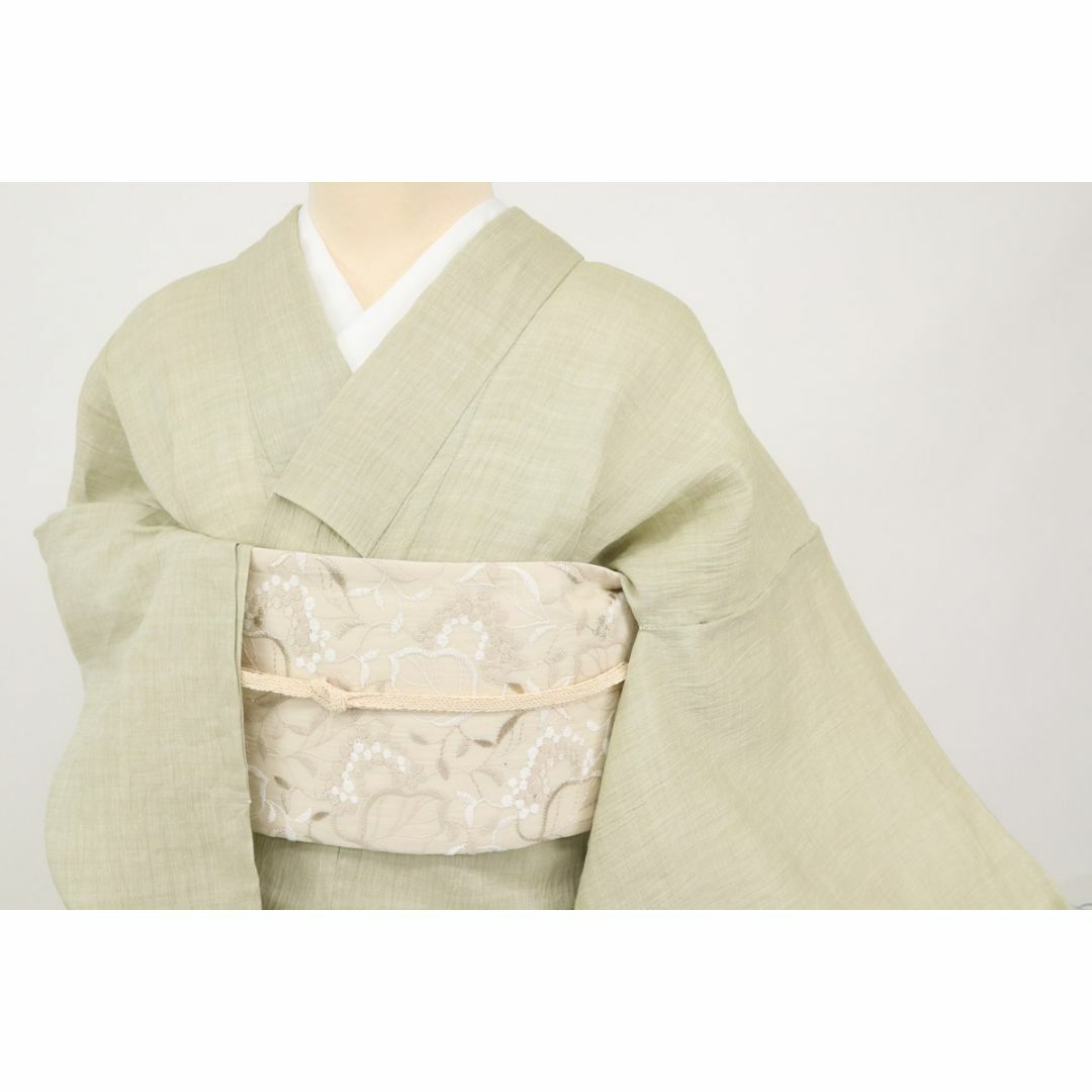 《にゃん様専用★身丈直し＋新品■長尺＊本麻『近江ちぢみ』涼感◇無地UG7-3》 レディースの水着/浴衣(着物)の商品写真