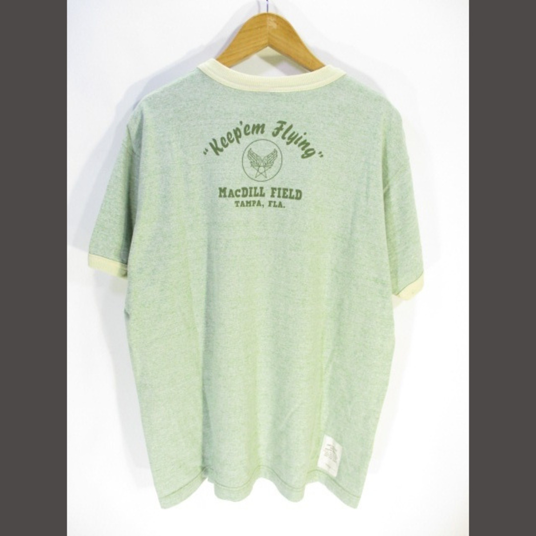 TOYS McCOY Tシャツ カットソー 半袖 プリント 緑 グリーン L