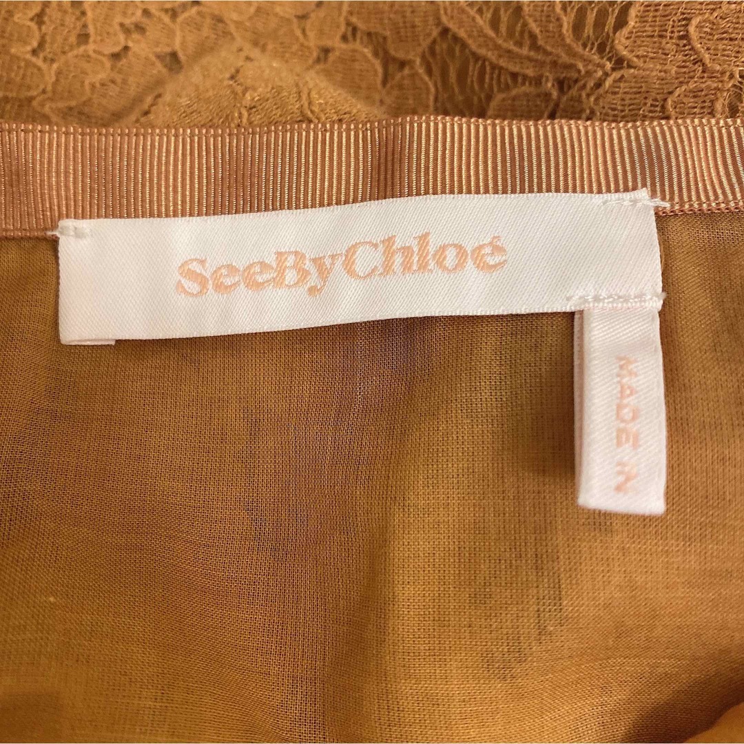 SEE BY CHLOE(シーバイクロエ)のsee by chloe レーススカート レディースのワンピース(ひざ丈ワンピース)の商品写真