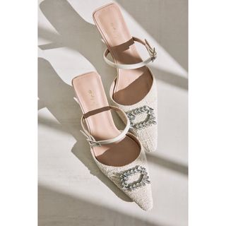 Tweed Crystal Mules(ミュール)