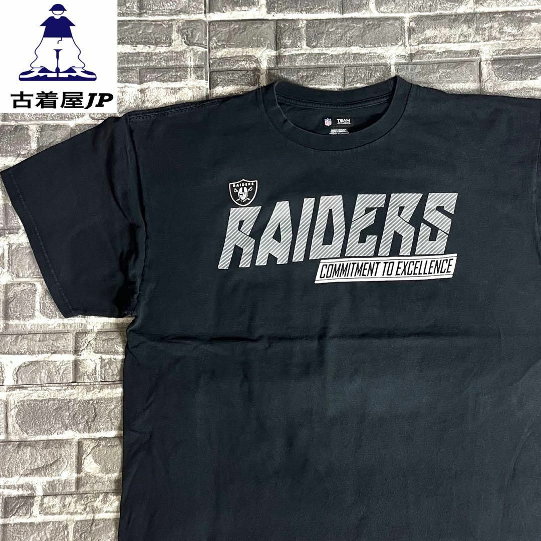 NFL☆プリントTシャツ  ゆるだぼ デカロゴ 2XL レイダース cq8