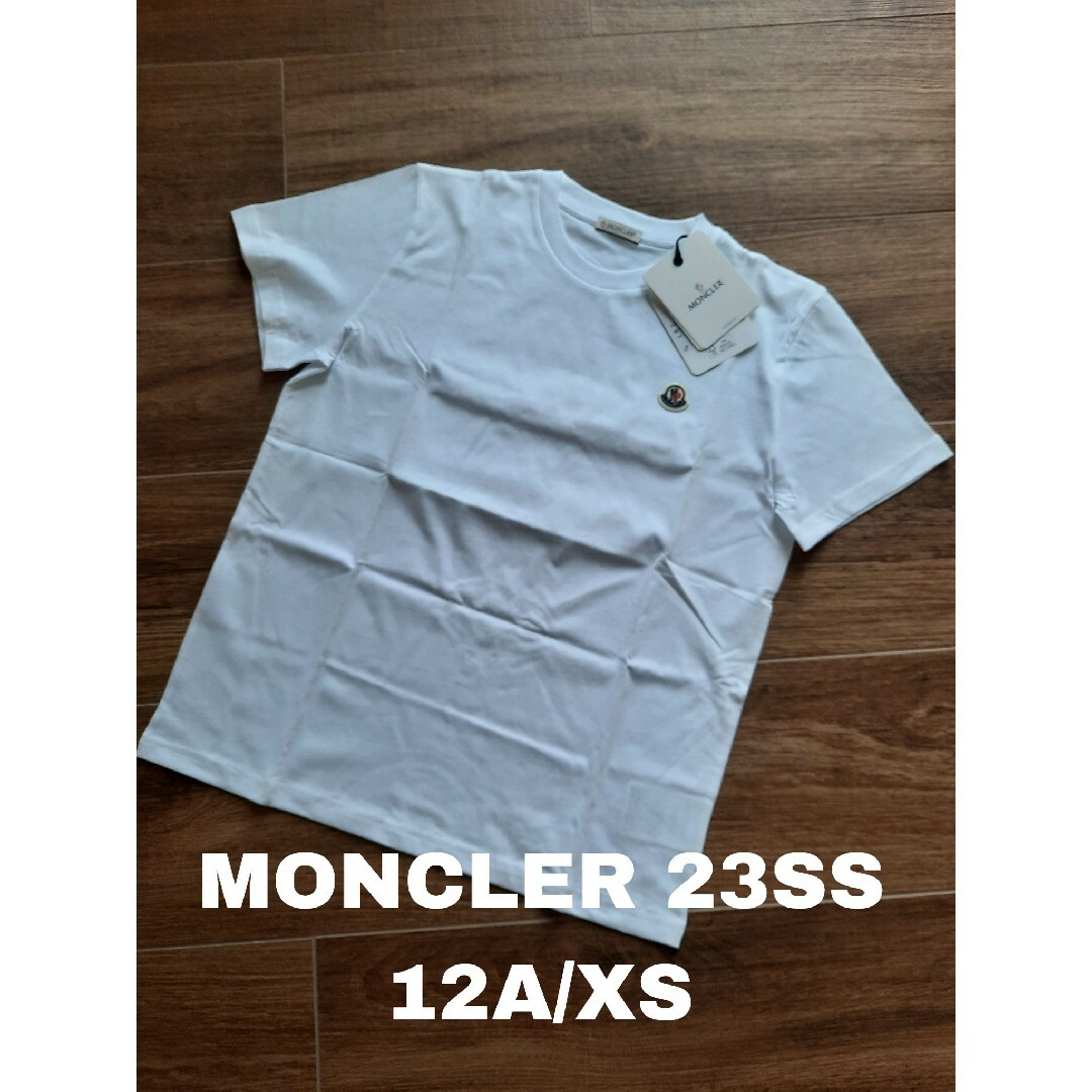 ⭐2023SS/新品 MONCLER ロゴTシャツ ホワイト 12A/XS | フリマアプリ ラクマ