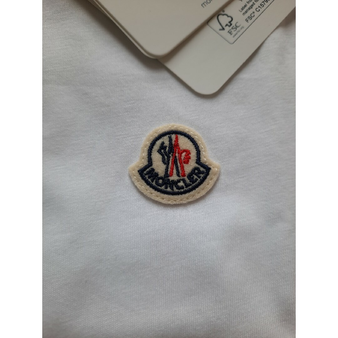 ⭐2023SS/新品 MONCLER ロゴTシャツ ホワイト 12A/XS