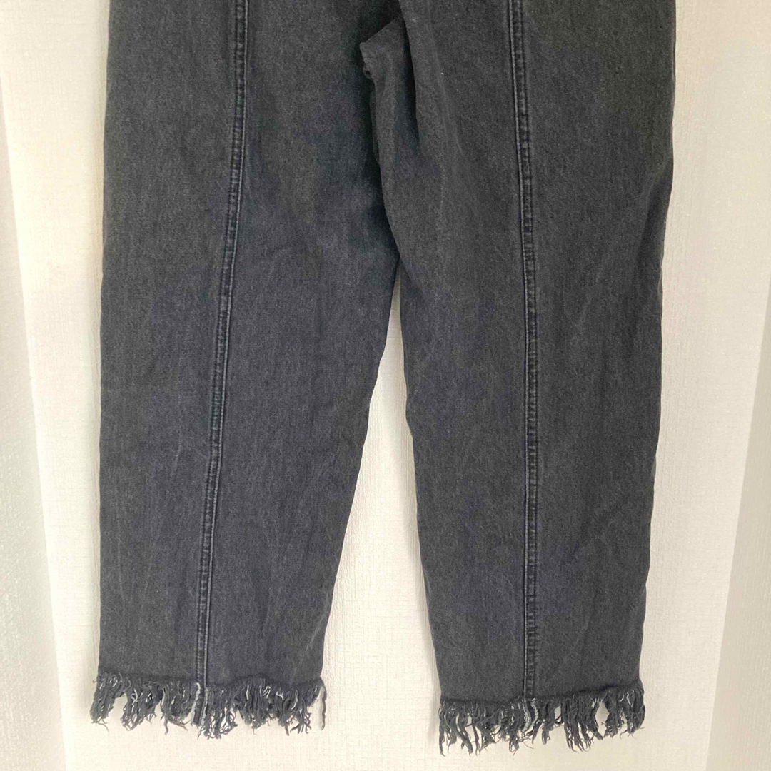 CIMARRON JEANS ダメージデニムパンツ ワイド フレア グレー S 7