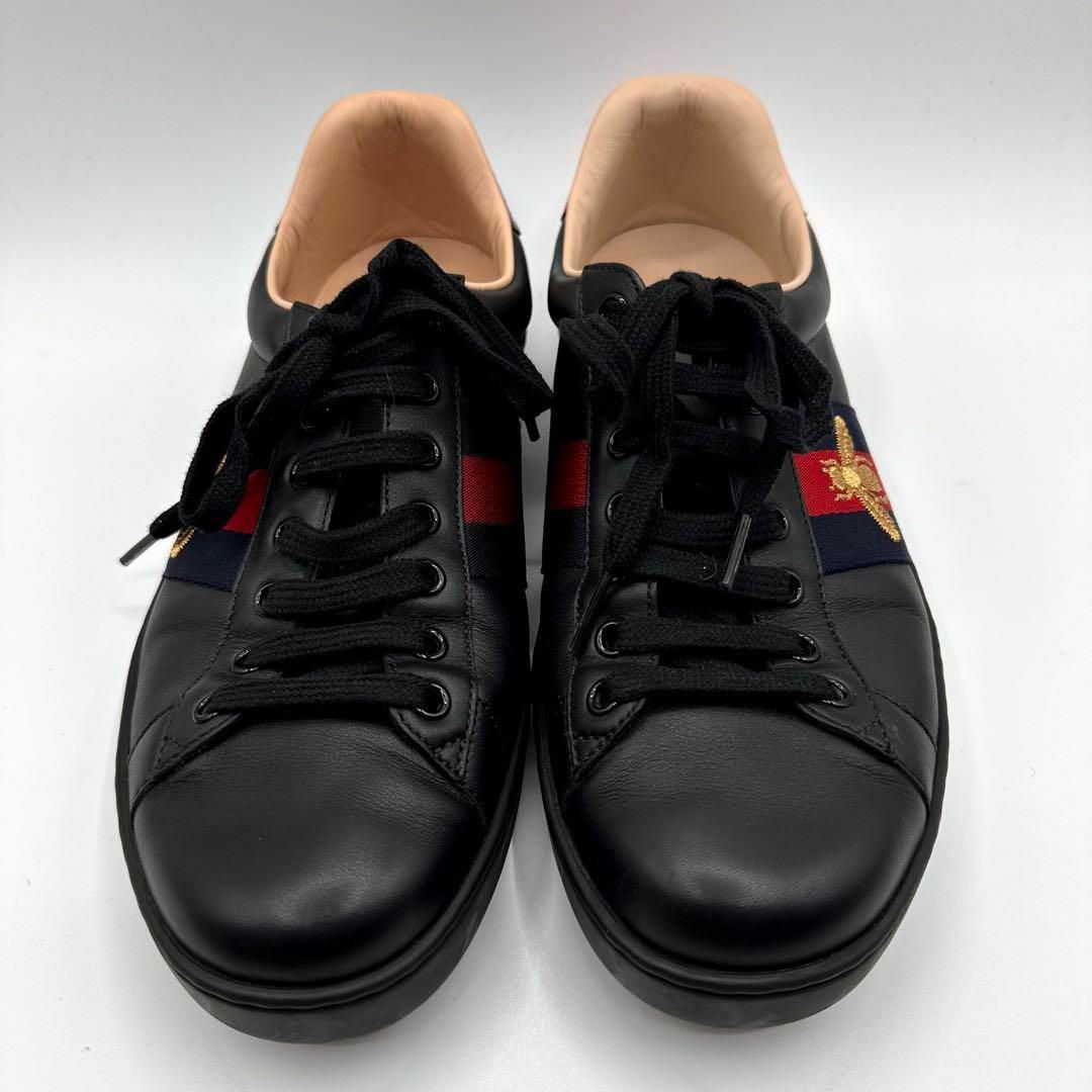 希少✨GUCCI スニーカー Ace Embroidered 黒 429446-