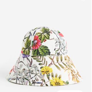 エイチアンドエム(H&M)のH&M パターンバケットハット　花柄　フラワー(ハット)