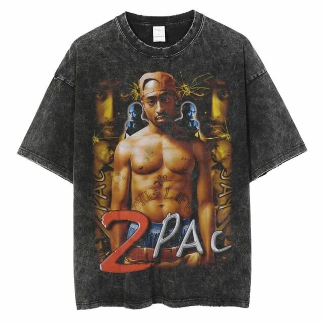 2PAC ヴィンテージ加工Tシャツ Vol.4 2パック ツーパック