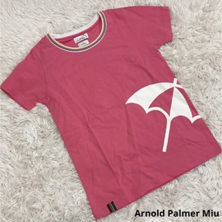 アーノルドパーマー(Arnold Palmer)のArnold Palmer Miu Tシャツ ビックプリント ピンク 良品(Tシャツ(半袖/袖なし))
