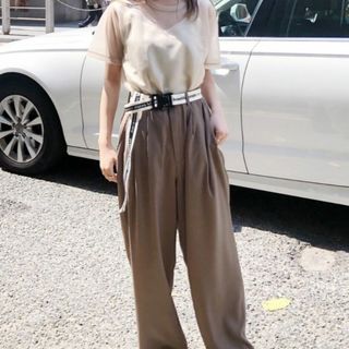 クラネ(CLANE)の【CLANE クラネ】BASIC TUCK PANTS ベーシックタックパンツ(カジュアルパンツ)