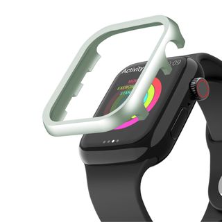 アップルウォッチ(Apple Watch)のアップル ウォッチ 文字盤 メタルフレーム カバー グリーン42(その他)