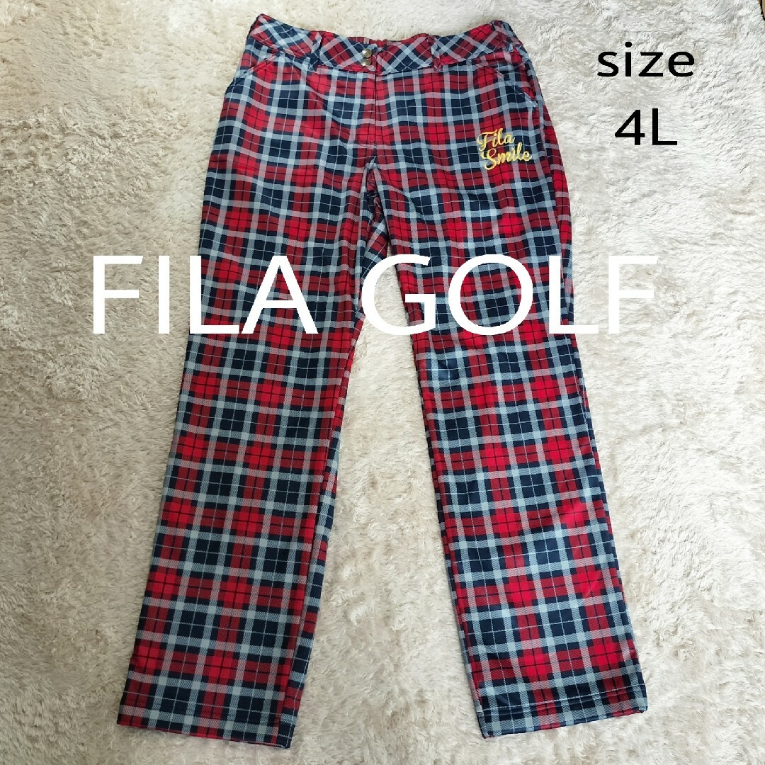 試着のみ美品！FILA GOLF フィラゴルフ　パンツ　レディースM 裏起毛