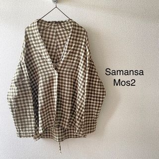 サマンサモスモス(SM2)のSamansa Mos2♡ギンガムチェック ゆるシャツ 羽織り SM2(シャツ/ブラウス(長袖/七分))