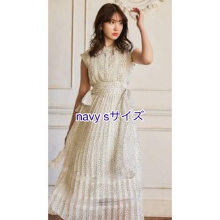 ハーリップトゥ(Her lip to)のherlipto Polka Dot SideBow Pleated Dress(ロングワンピース/マキシワンピース)