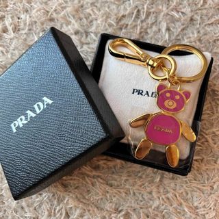 PRADA   未使用PRADA バッグチャーム クマ キーホルダー ゴールド