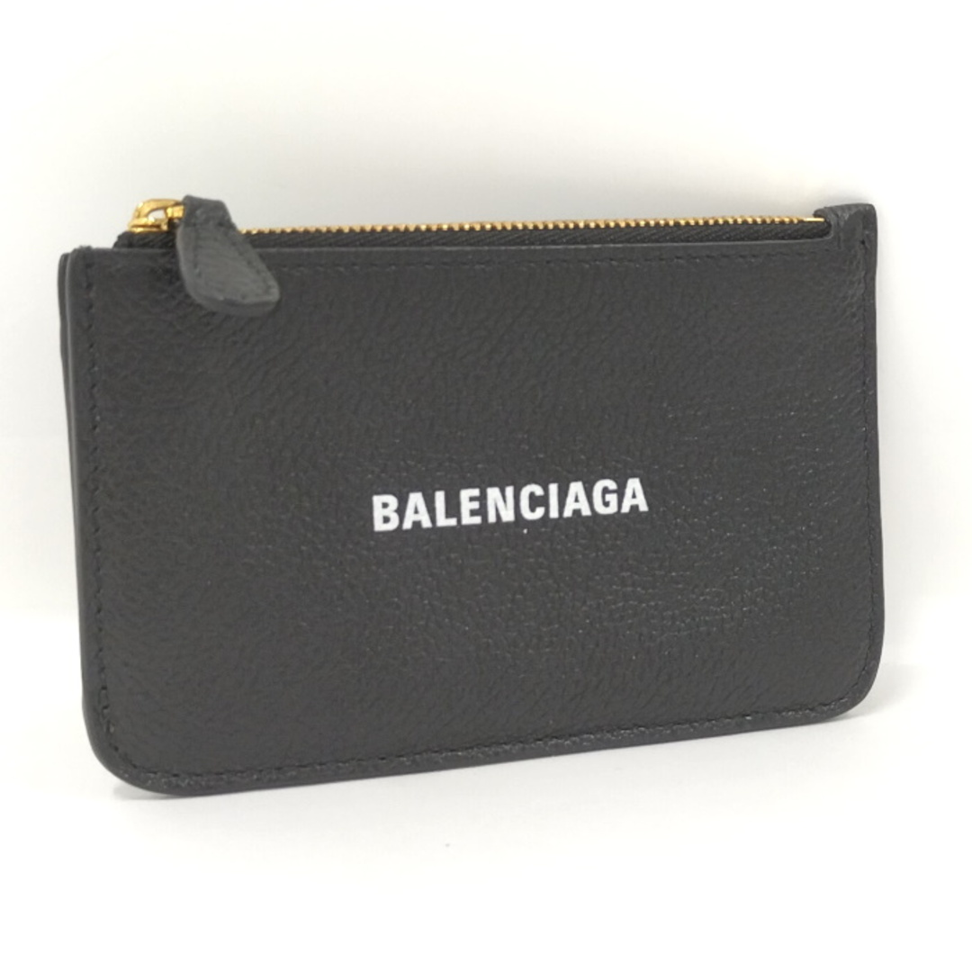 BALENCIAGA コインケース カードケース レザー ブラック 637130