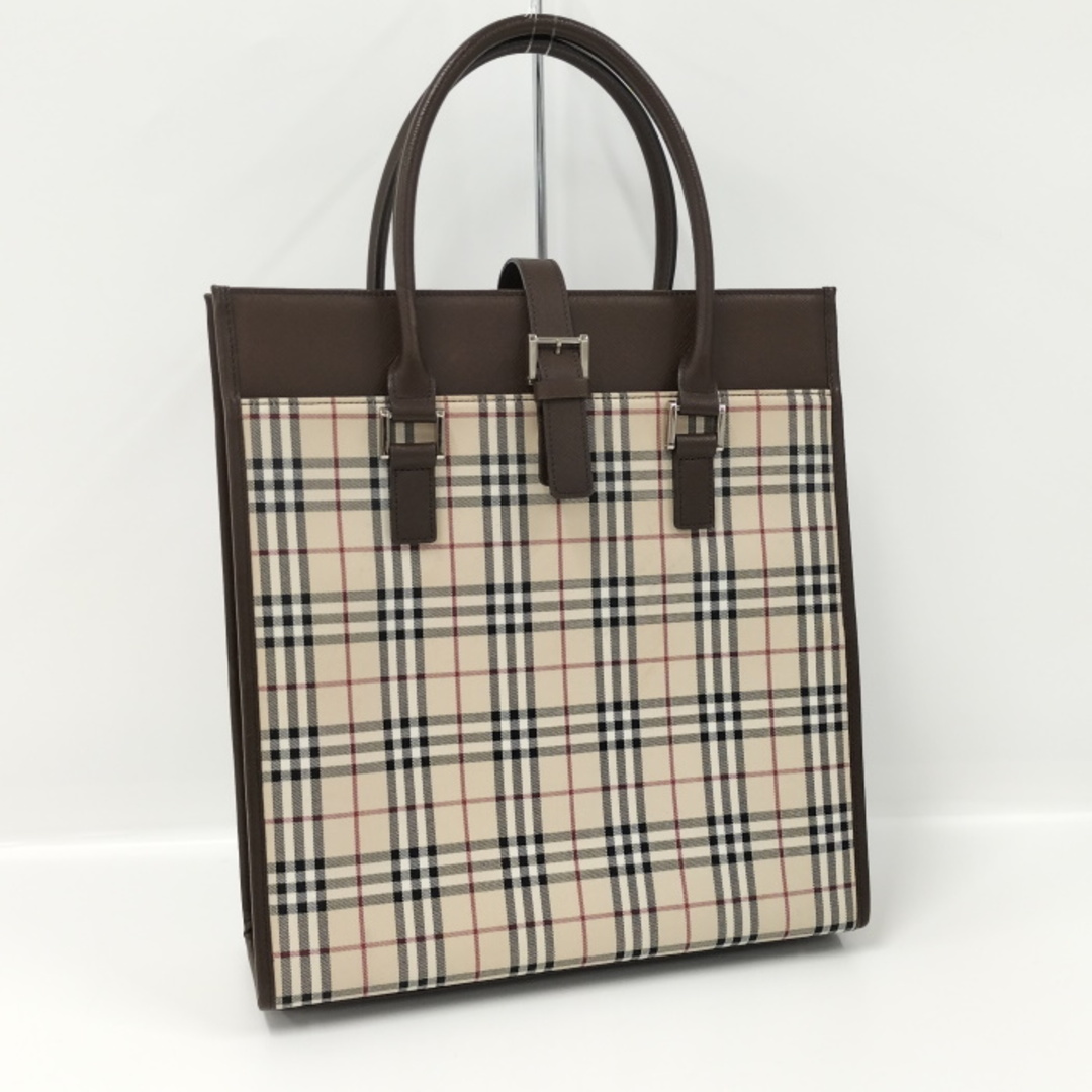 BURBERRY トートバッグ ノバチェック キャンバス レザー ベージュ系 | フリマアプリ ラクマ