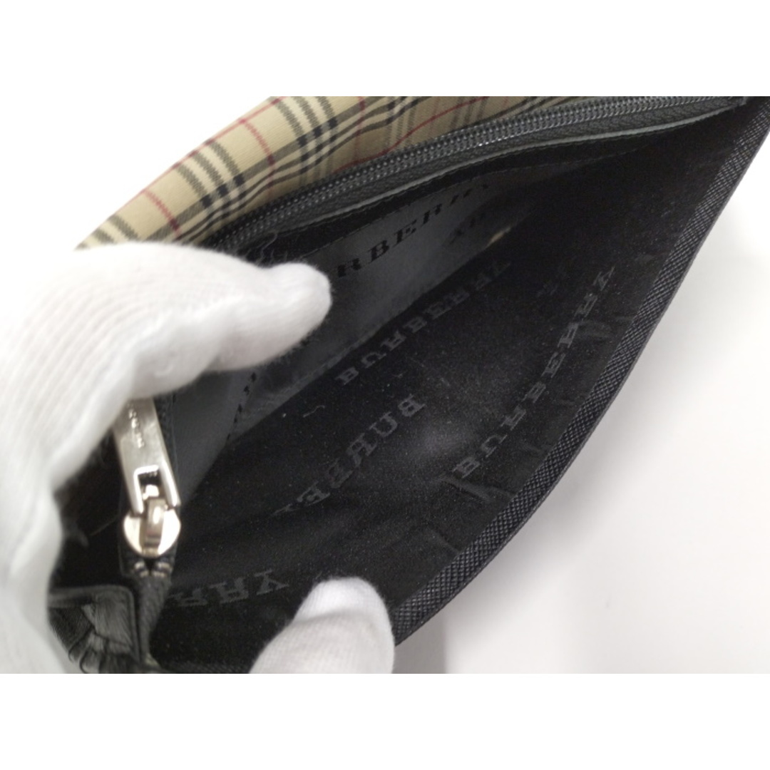 BURBERRY - BURBERRY 二つ折り長財布 レザー ブラックの通販 by サカイ