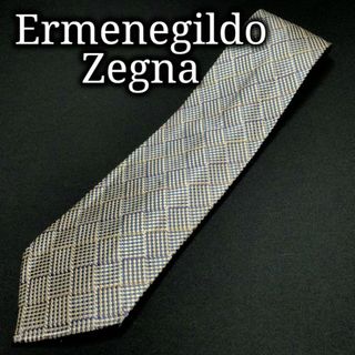 エルメネジルドゼニア(Ermenegildo Zegna)のエルメネジルドゼニア チェック ネイビー ネクタイ A107-L15(ネクタイ)