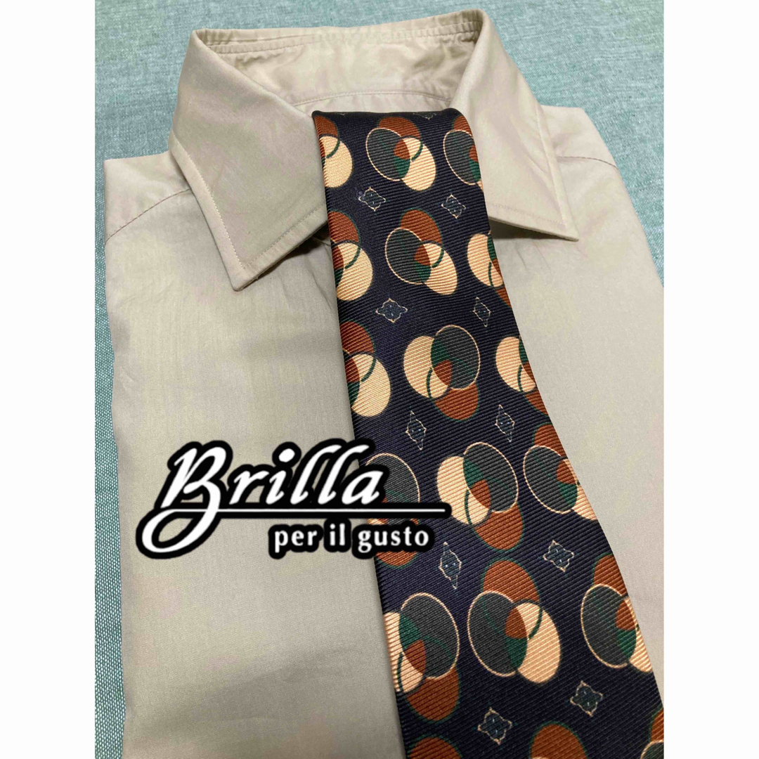 【美品】Brilla per il gusto／ワイドカラー／ベージュ／38