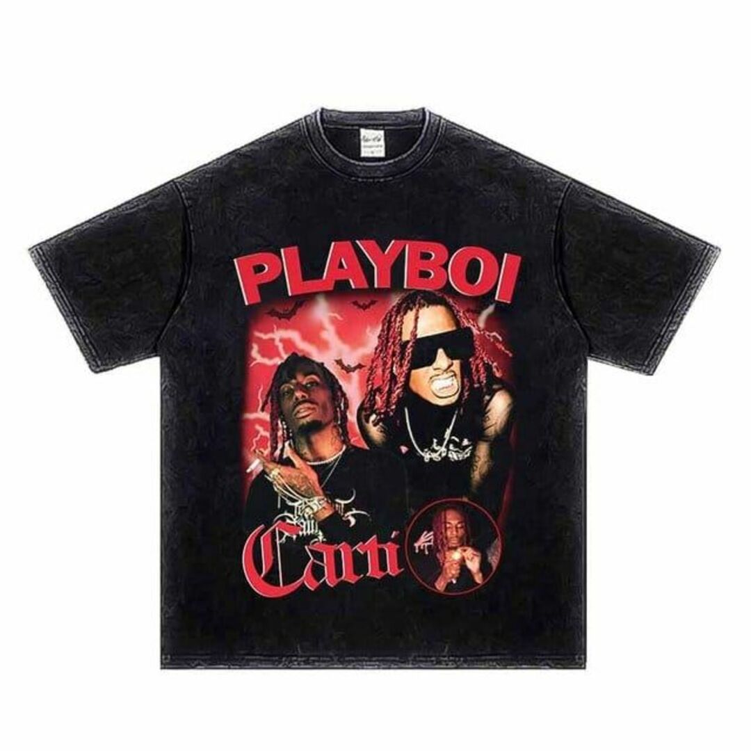 Playboi Carti ヴィンテージ加工Tシャツ Vol.2