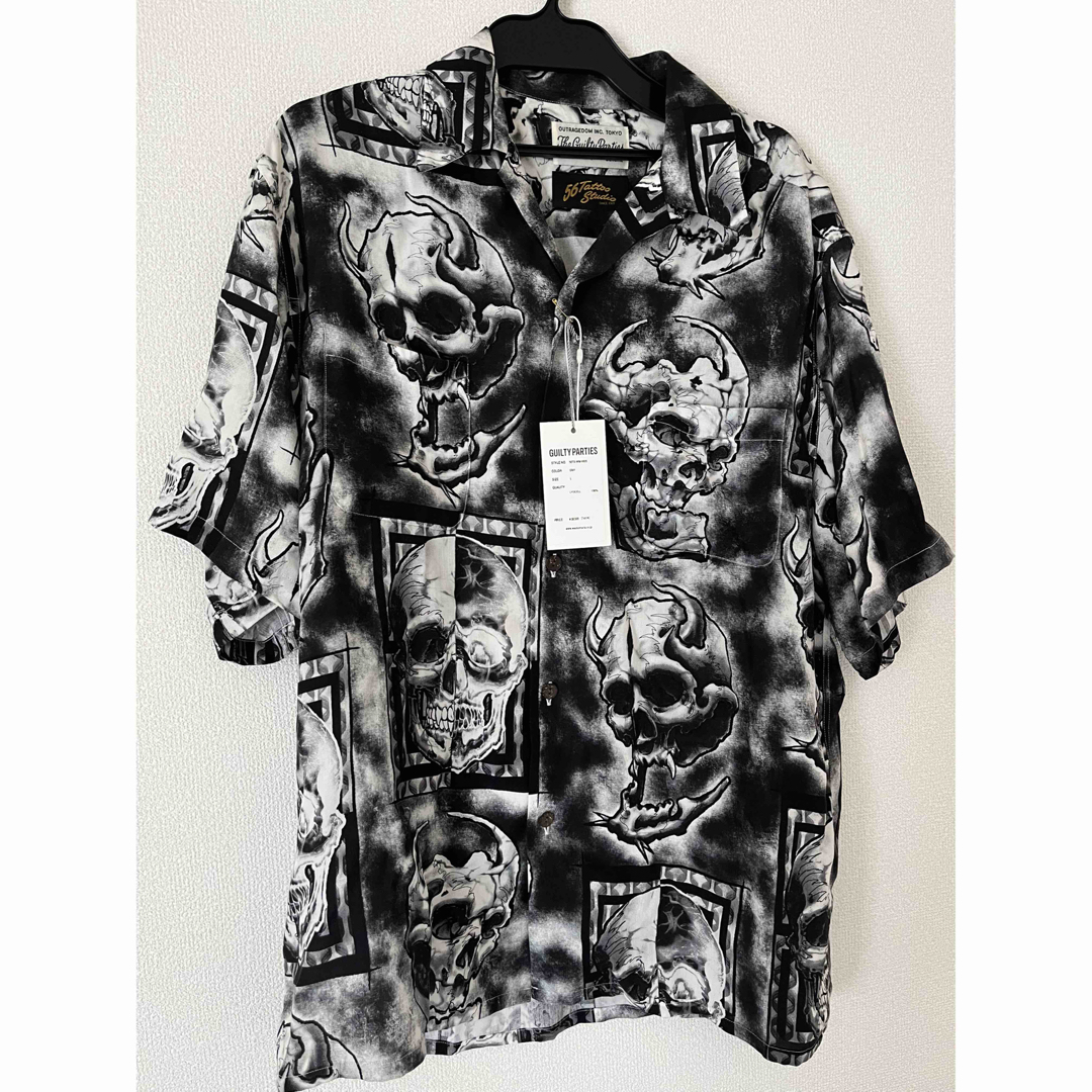 メンズワコマリア　56TATTOO STUDIO HAWAIIAN SHIRT S/S