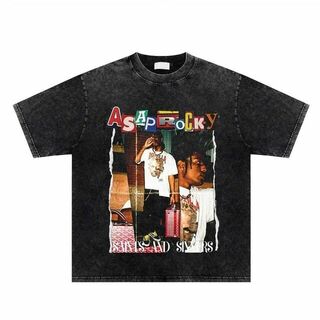 A$AP Rocky ヴィンテージ加工Tシャツ Vol.9 asap(Tシャツ/カットソー(半袖/袖なし))