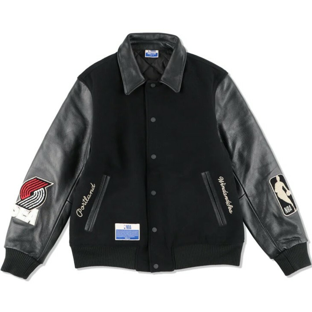 WindAndSea NBA Leather Melton Jacket XL