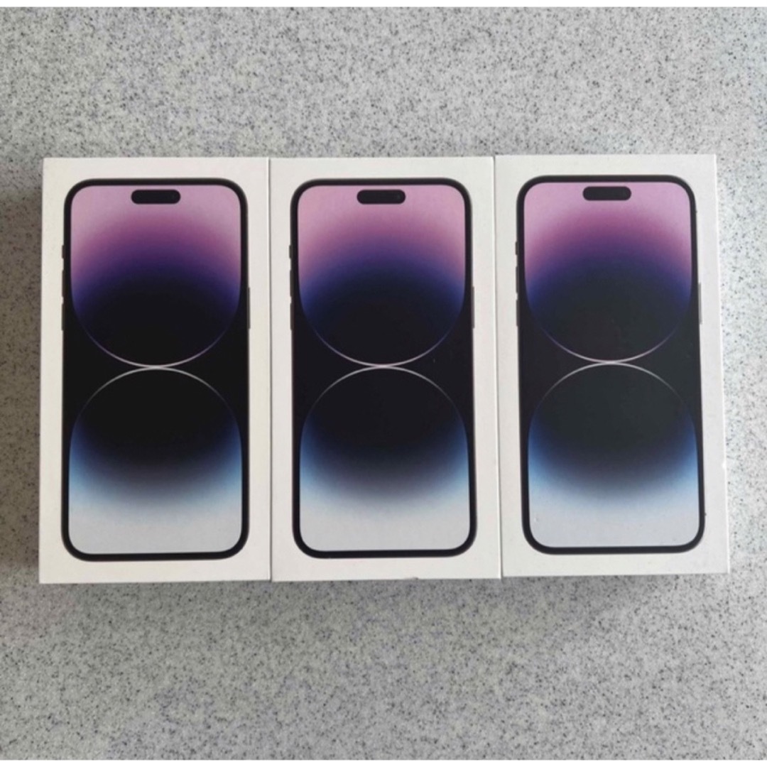 iPhone 14 pro max purple 256GB×3