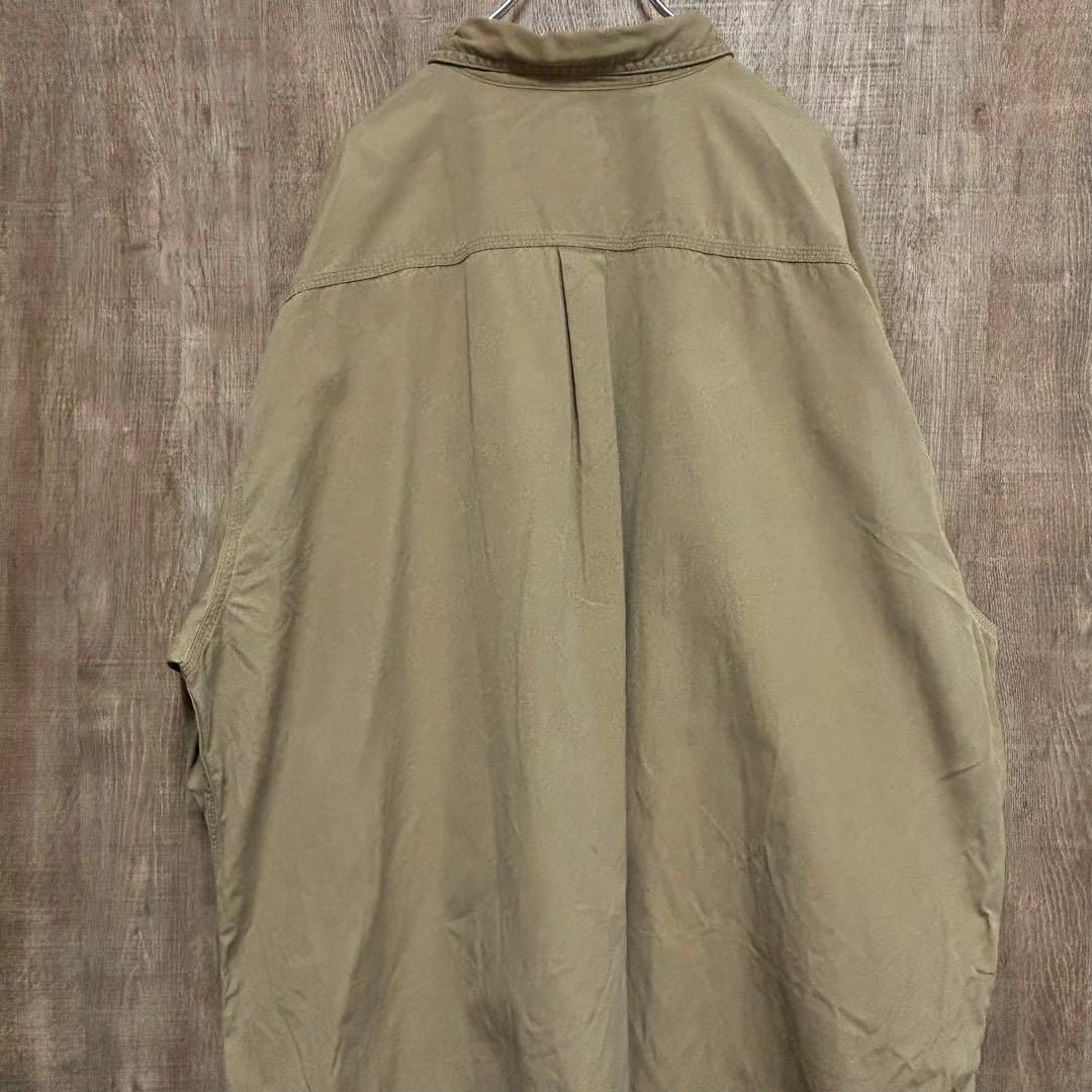 carhartt(カーハート)のCarhartt カーハート　BDシャツ　ベージュ　革ロゴ　3XL TALL メンズのトップス(シャツ)の商品写真