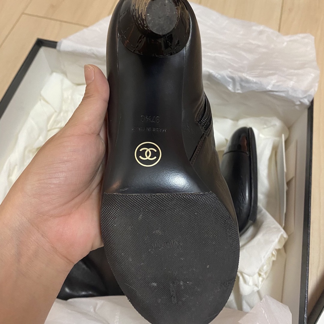 シャネル19Aショートブーツ