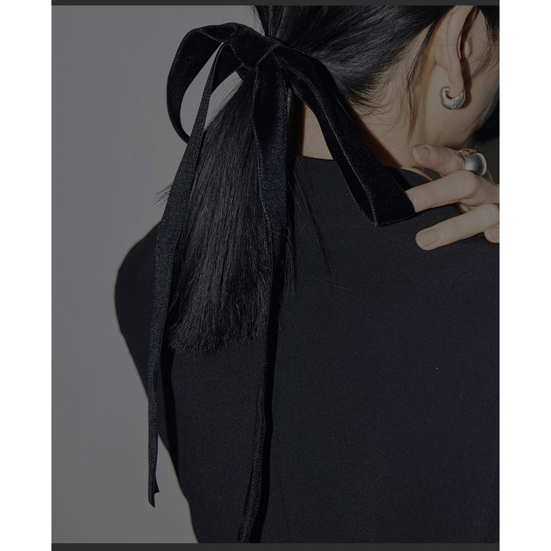 Ameri VINTAGE(アメリヴィンテージ)のVELVET RIBBON HAIR HOOK レディースのヘアアクセサリー(バレッタ/ヘアクリップ)の商品写真