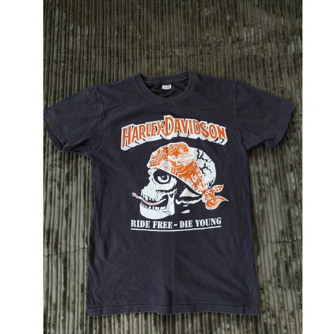 Harley Davidson(ハーレーダビッドソン)のハーレー　バンダナスカルT　70S メンズのトップス(Tシャツ/カットソー(半袖/袖なし))の商品写真