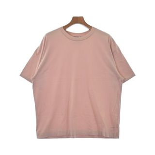 エイトン(ATON)のATON エイトン Tシャツ・カットソー 4(XL位) ピンクベージュ 【古着】【中古】(Tシャツ/カットソー(半袖/袖なし))