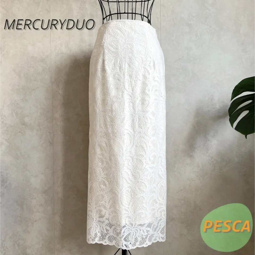 MERCURYDUO(マーキュリーデュオ)の【美品】マーキュリーデュオ　レースロングスカート レディースのスカート(ロングスカート)の商品写真