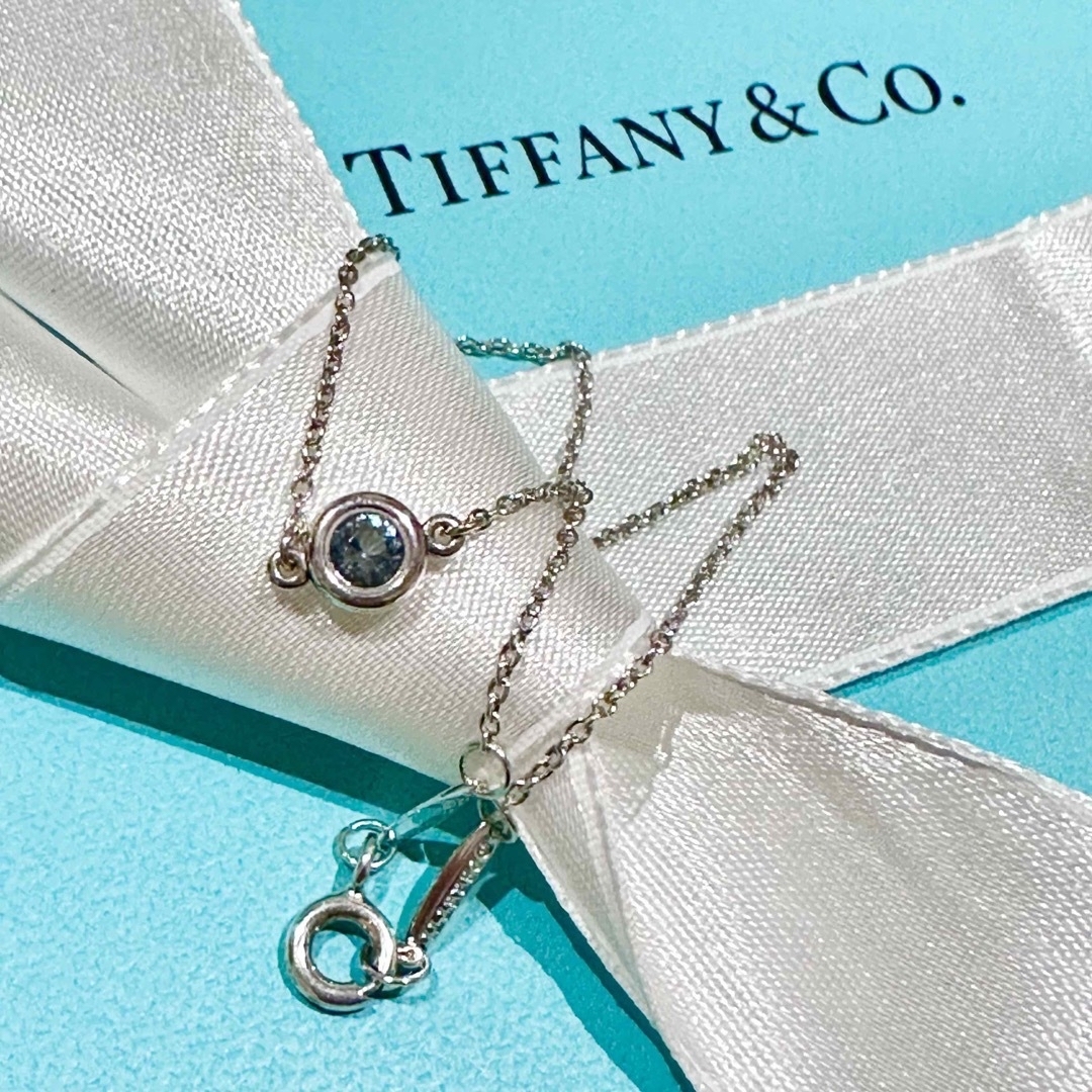 東京限定 美品 Tiffany &Co バイザヤード アクアマリンブレス Ag925