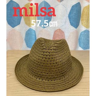 ミルサ(milsa)のmilsa ハット 帽子  ストローハット 日除け (麦わら帽子/ストローハット)