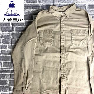 カーハート(carhartt)のカーハート☆ワークシャツ ワンポイントロゴ 古着 汚れ ダメージシャツ cu5(シャツ)