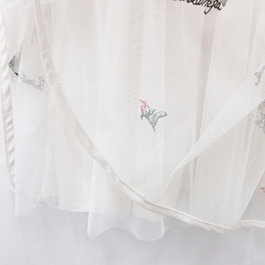 axes femme(アクシーズファム)のアクシーズファム フェルゥ フレアスカート 2枚セット ひざ丈 ロング丈 白 M レディースのスカート(ひざ丈スカート)の商品写真