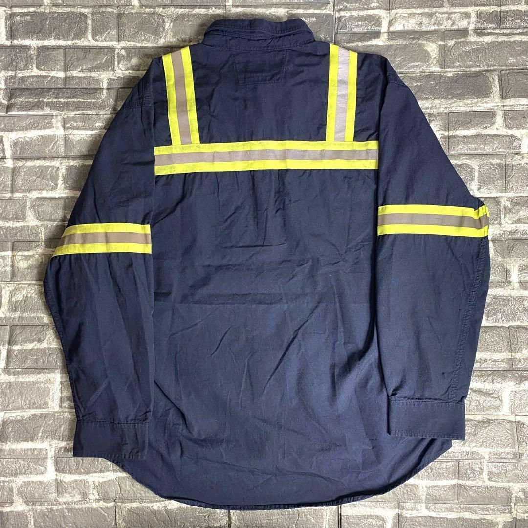 carhartt(カーハート)のカーハート☆ワークシャツ 古着 ゆるだぼ ワンポイントロゴ 希少デカロゴ cu9 メンズのトップス(シャツ)の商品写真