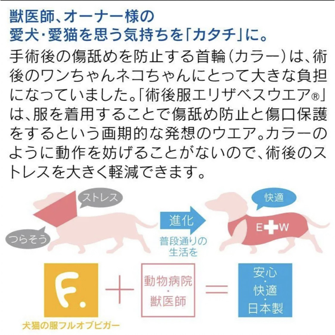 美品☆男の子小型犬用術後服エリザベスウエア☆NSサイズ その他のペット用品(犬)の商品写真