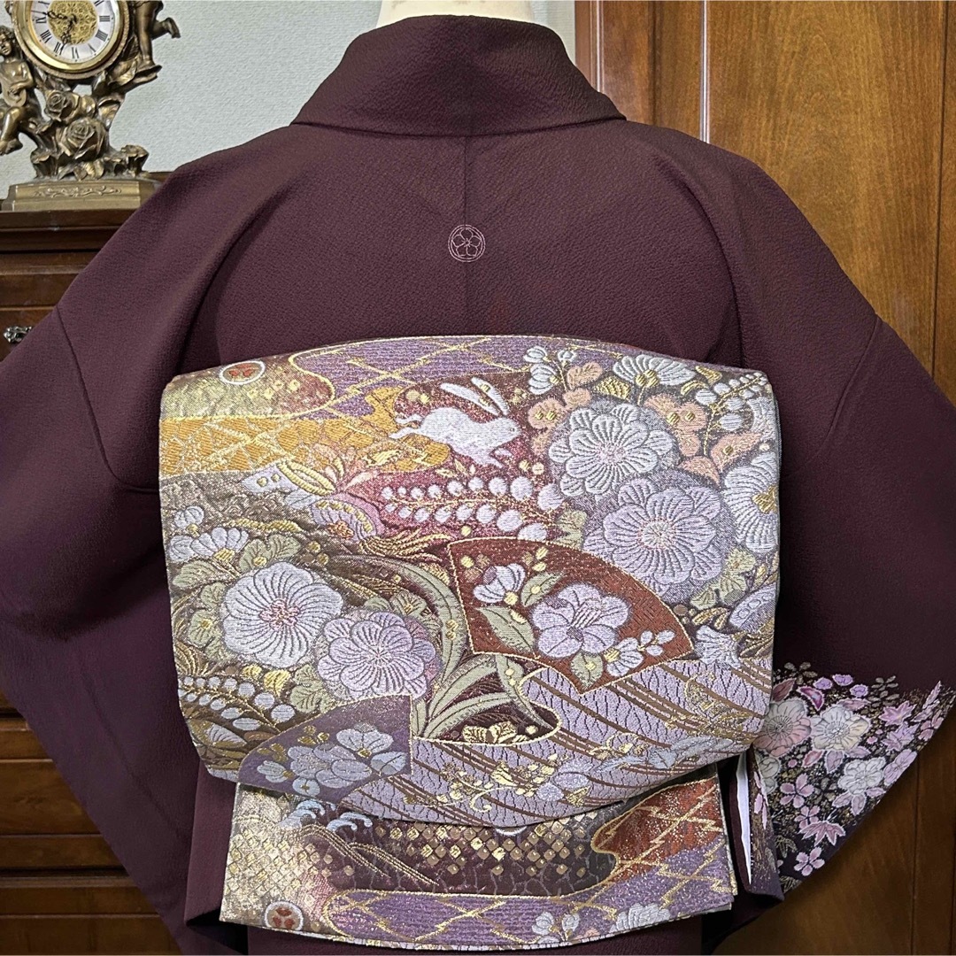 逸品 【翠山工房 辻が花 絞り 金彩 銀彩】 訪問着 単品-